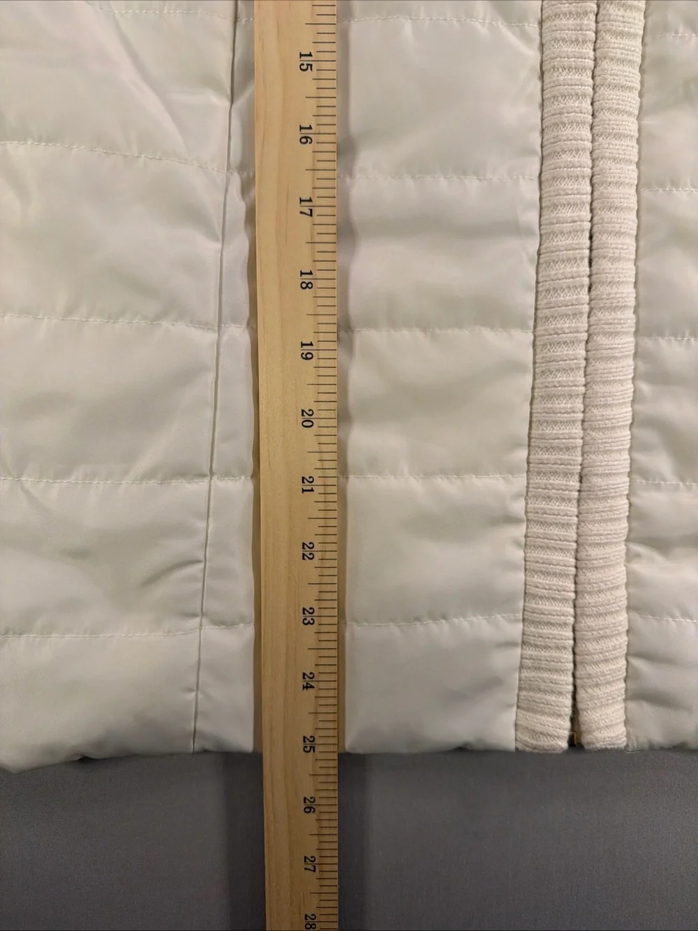 Michael Kors Cream Ribbed-Knit Zip Jacket